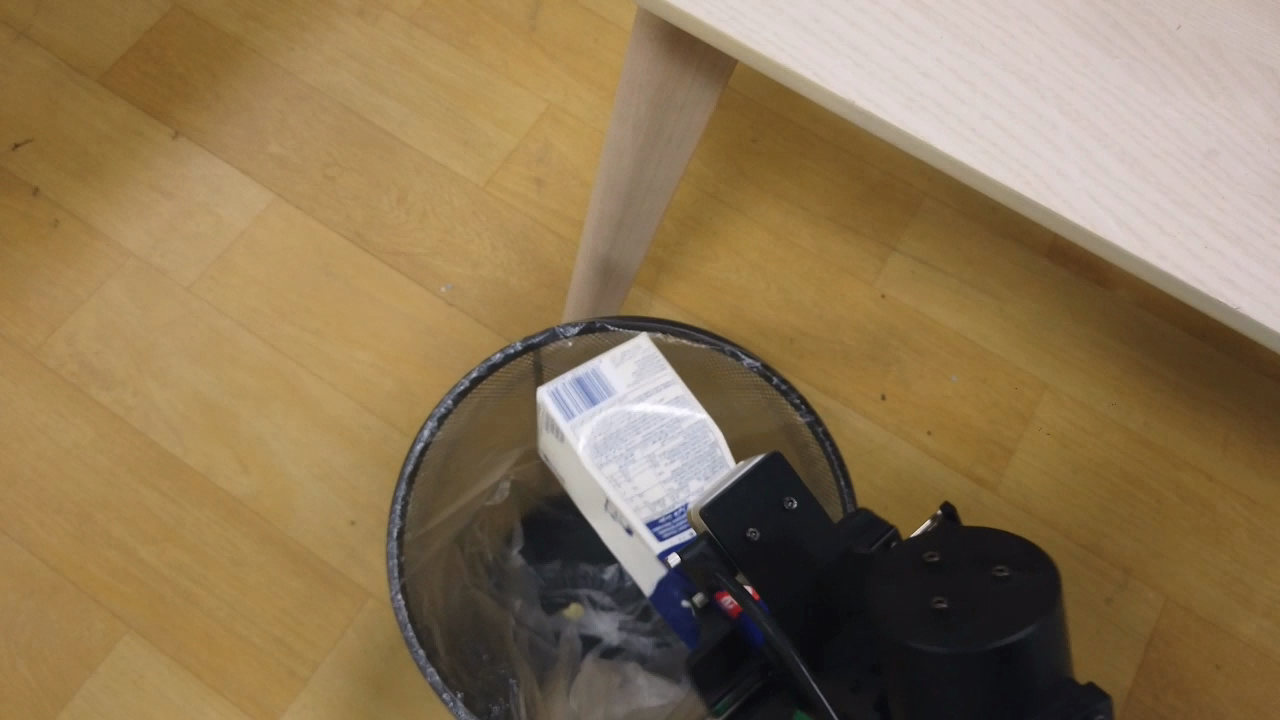 Throw into trash can